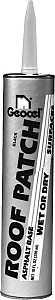 Geocel ROOF PATCH Series GC41803 Roof Cement, Black, Liquid Cartridge