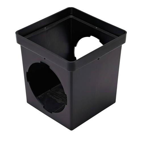 Catch Basin Base Square 9" (Black)