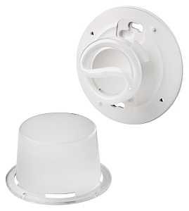 Leviton 09850 Lamp Holder, 120 V, 10 W, Thermoplastic Housing Material, White