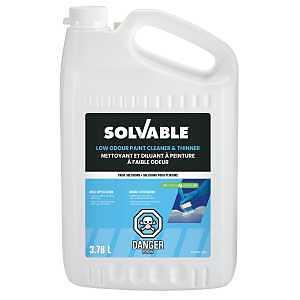 Solvable 53-314V Paint Cleaner and Thinner, Liquid, Clear, 3.78 L