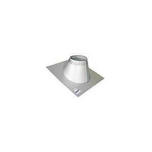 Selkirk SuperVent Series JM8AAF Roof Flashing, 27-1/2 in OAL, 27-1/2 in OAW, 8 in Pipe, Galvalume Steel