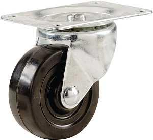Shepherd Hardware 9477 Swivel Caster, 1-7/8 x 2-9/16 in Plate, 4 in L x 1.9 in W x 2.5 in H Dimensions, 2 in Dia Wheel