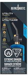 BernzOmatic WK2301 CAN Torch Kit, Includes: 14.1 oz Fuel Cylinder, Utility Torch