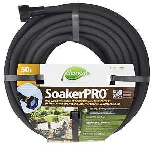 Swan ELSP38050 Soaker Hose, 50 ft L, Rubber, Black