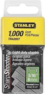 Stanley Sharpshooter Staples 29/64 in W Crown, 5/16 in L Leg, Galvanized