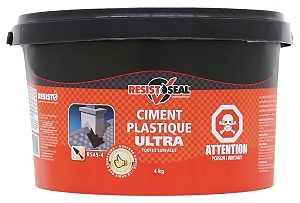 Ultra Plastic Cement, Black, Liquid, 4kg (8.8lb)