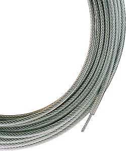 50' Clothesline Steel, Clear, 1700 lb Working Load