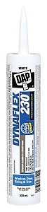 DAP DYNAFLEX 230 74084 Sealant, White, 40 to 100 deg F, 300 mL Cartridge