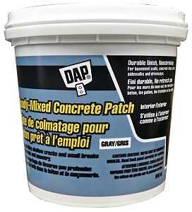 DAP Bondex 17100 Ready-Mixed Concrete Patch, Gray, 946 mL Jar