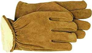 Large Slit Leather Lined Glove