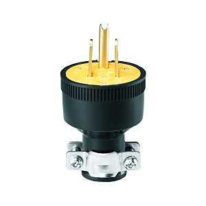 Eaton Wiring Devices 1709-BOX Electrical Plug, Straight Blade, 1/4 to 39/64 in, 2-Pole, 15 A, 125 V, NEMA: NEMA 5-15