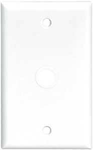 Eaton Wiring Devices 2128 2128W-BOX Wallplate, 4-1/2 in L, 2-3/4 in W, 1 -Gang, Thermoset, White, High-Gloss