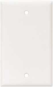 Arrow Hart 2129 2129W-BOX Wallplate, 4.95 in L, 2-3/4 in W, 0.08 in Thick, 1 -Gang, Polycarbonate, White