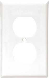 Wall Plate 1Gang Duplex White Pk1