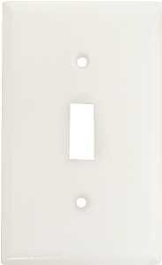 Wall Plate Toggle 1Gang White