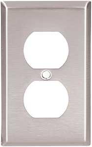 Stainless Steel Duplex Receptacle Plate Cover