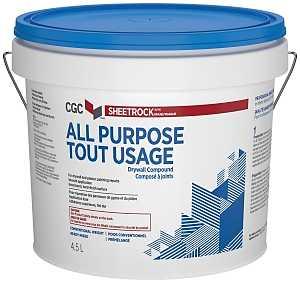 All-Purpose Drywall Compound 7kg Pail, Off-White