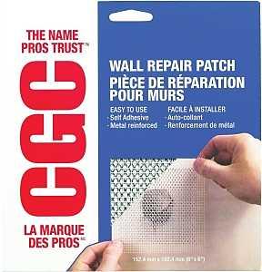 CGC 380661 Wall Repair Patch, 6 x 6 in Dimensions, White