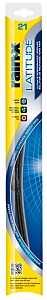 Rain-X Latitude 99821 Wiper Blade, Contoured Blade, 21 in L Blade, Metal/Rubber
