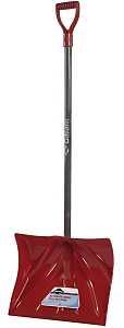Garant NPM18KDU Snow Shovel, 18 in W Blade, 13-1/2 in L Blade, Poly Blade, Wood Handle, 51 in OAL
