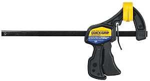 Irwin QUICK-GRIP 1964742 One-Handed Mini Bar Clamp, 150 lb, 6 in Max Opening Size, 2-7/16 in D Throat