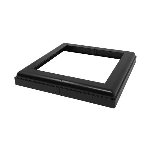 6X6 Aluminum Post Base Cover Black