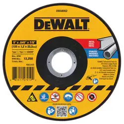 5 in x .045 in x 7/8 in Metal Cut-Off Wheel