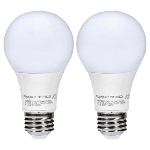 Luminus Basix 6W Led Bulb A19 Non-dimmable 2700K 2/Pk
