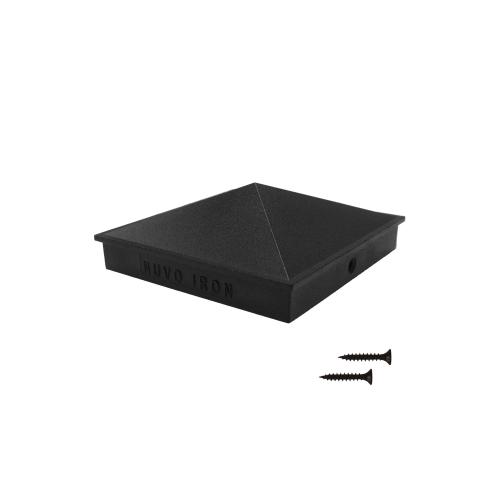 4"X4" Pyramid Post Cap Black