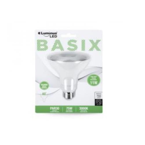 Luminus Basix PAR30 Led Bulb A19 3000K 1/Bx