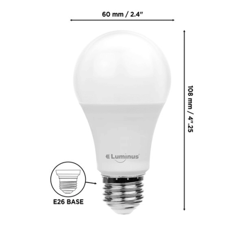 Luminus Basix 15W Led Bulb A19 5000K 2/Pk