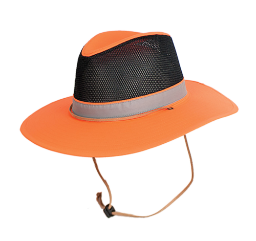 HAT STREAM HI-VIS NEON ORANGE ONE SIZE GOLDCOAST