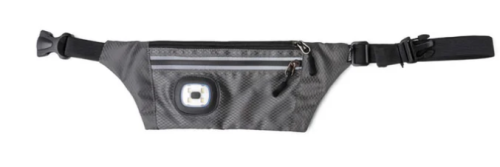 SLING BAG W/REF ZIP & RECH. LED ASSORTED COLORS BLACK-7287 CHARCOAL-7270 GLACIER GRAY-7263 PINK-7256 NIGHTSCOPE