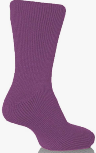 SOCKS THERMAL LADIES PUR/LILAC HEAT HOLDERS