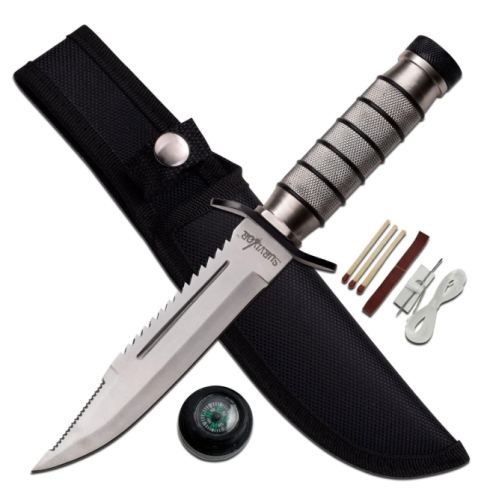 KNIFE KIT SURVIVOR FIXED BLADE HK-695B