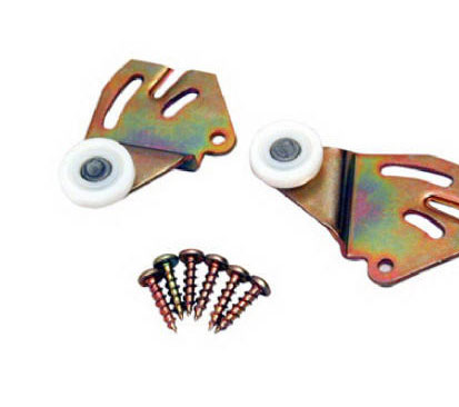 2338PPK2 SLIDING DOOR HANGER V 3/4-3/8 3/4" WHEEL 3/8" OFFSET