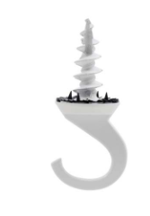 CEILING DRILLER HANGER HOOK 15 LB WHITE