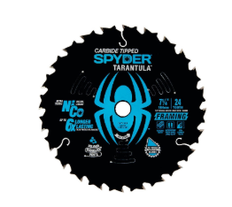 BLADE CIRC SAW 7-1/4" 24T FRAME SPYDER TARANTULA