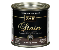 WOOD STAIN ZAR 135 BLACK CAVIAR 1/2 PT