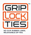 GRIPLOCK TIES 12" ORANGE 40/PK