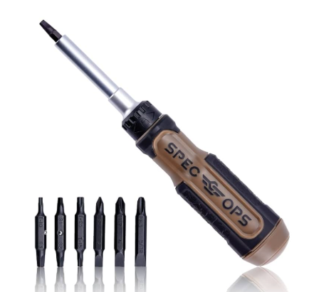 SCREWDRIVER MULTI-BIT RATCHETING SPEC-OPS