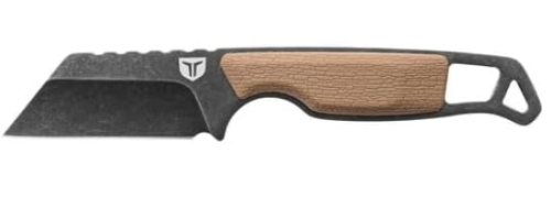 KNIFE FIXED SEAX NEKKID BLACK/FLAT DARK EARTH W/SHEATH TRUE UTILITY