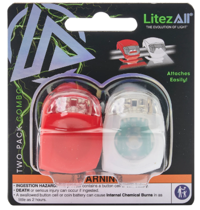 LITEZALL LED BIKE SAFE LIGHT/2PK