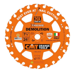 BLADE CIRC SAW 7-1/4" 24T XTREME DEMOLITION CMT