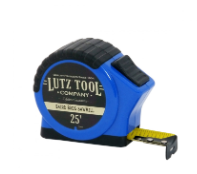 TAPE RULE 25' STEEL ASST. COLOR LUTZ