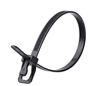 CABLE TIES RELEASABLE 10" 20PK BLACK RETYZ