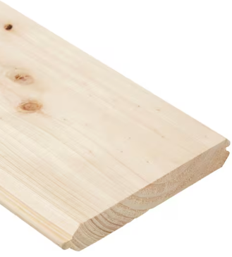 CYPRESS 1 X 6 SELECT SHIPLAP NICKEL GAP