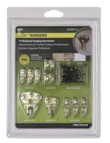PICTURE HANGING KIT PRO 10-100 LB 32-PC