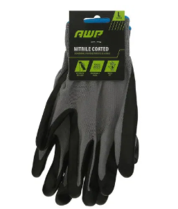 GLOVES NITRILE COATED AWP LRG