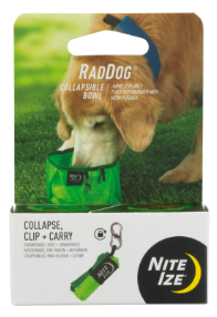 BOWL DOG RADDOG COLLAPSIBLE LIME NITE IZE
